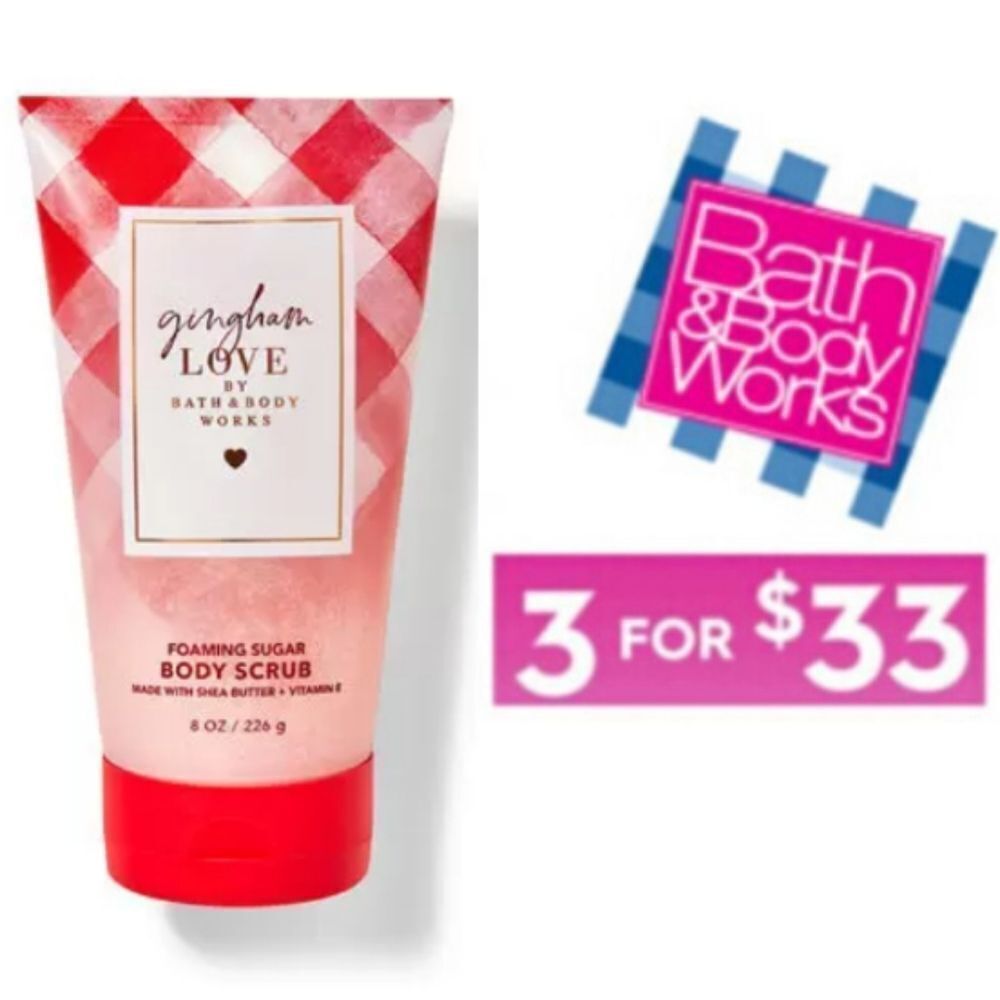 Gingham Love Body Foaming sugar Scrub by Bath & Body Works